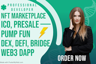 do web3 dapp such nft marketpalce, dex, defi, ico, presale, staking, solana, sui