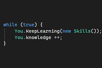 help you learn programming development of applications desktop mobile or web
