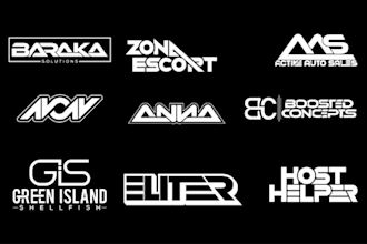 design dj band, text, minimalistic logo design for