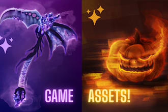 design 2d props and assets for your pc or mobile game