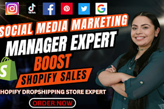 promote shopify store sales social media manager fb ig ads shopify marketing