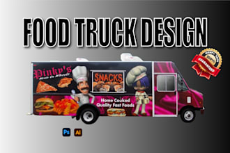 design food truck wrap, food truck wrap, car wrap, truck wrap, vehicle warp,