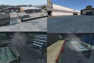 create dayz game map,setup fivem server, dayz building,xbox, arma3 reforger base