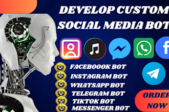 develop automated facebook chabot,markeplace bot,manychat,instagram,mass dm bot
