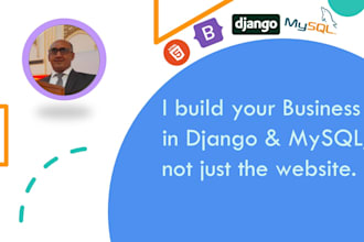 develop full stack web using django and mysql