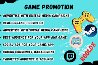 promote released and unreleased steam game to gain active game players