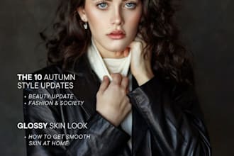 design professional eye catchy magazine cover