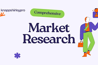 do market research, competitor analysis and market analysis