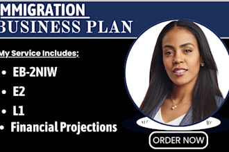 write immigration business plan for eb2 niw, e2, l1 visa USA