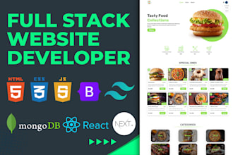 create full stack web in nextjs, reactjs and more