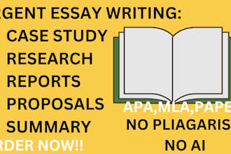 write urgent essays, case studies, reports, proposals and summaries in apa, mla