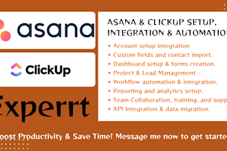 automate repetitive tasks in asana or clickup with custom workflows and tracking