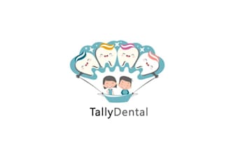 design awesome children dentist logo for you