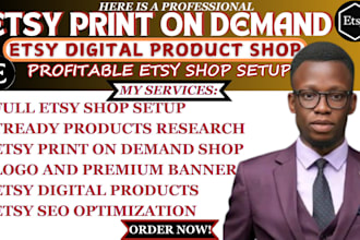 do etsy promotion shop, seo listing, etsy digital planner with digital product