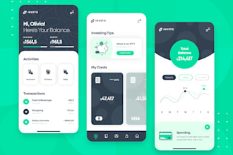 fintech app, neo bank app, wallet app, money transfer