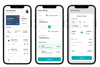 build international money transfer app, remittance app, wallet app