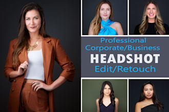 headshot retouch, portrait retouching, photoshop retouching