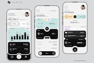 develop money transfer app p2p payment app crypto wallet app finance app