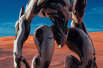 draw amazing concept for mecha, robot