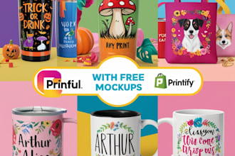 create wonderful coffee mug, tumbler, tote bag, drinkware designs, pod store