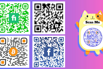 create a professional qr code with logo colors in 1hours