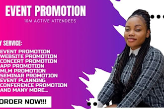 event promotion mlm webinar concert event marketing facebook linkedin website