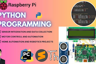 do python programming on raspberry pi integerated sensors and actuators