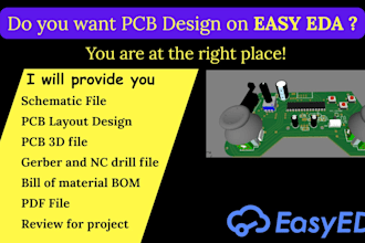 design pcb and schematic in easy eda