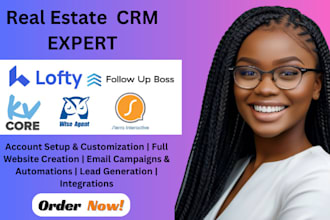 perfectly set up your lofty CRM  kvcore website kvcore CRM follow up boss