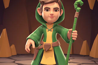 draw fantasy character design use d and d, illustration