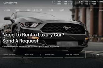 build taxi booking website chauffeur website limousine website on wordpress