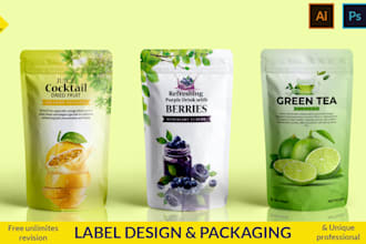 design custom standout food pouch packaging for your brand