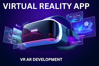develop vr virtual reality app augmented reality app ar unity game