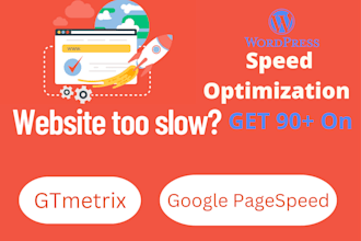 do wordpress speed optimization in google pagespeed gtmetrix