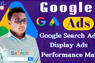 setup PPC google search ads display ads, performance max ads