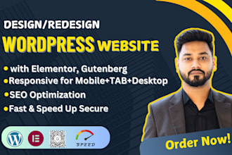 developed a wordpress website by elementor
