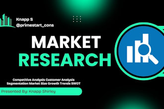 do market research, niche research, market analysis and competitor analysis