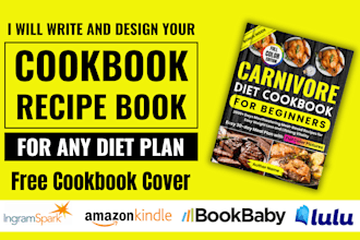 write cookbook recipe book, cookbook design, cookbook formatting, ebook