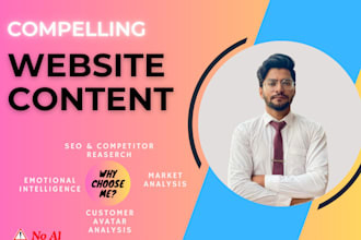 write high converting SEO website content and sales copywriting that sells