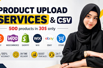 do bulk import and export products on shopify, ebay, woocommerce