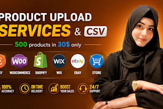 do bulk import and export products on shopify, ebay, woocommerce