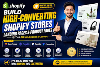 clone one product store, shopify landing page by replo, gempages, pagefly