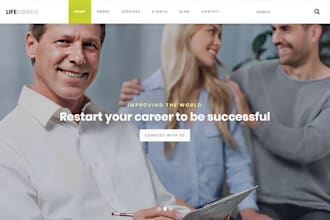 life coaching website, consulting, therapy, counselling, life coaching website