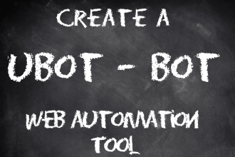 create ubot bot for webautomation tool skype might required