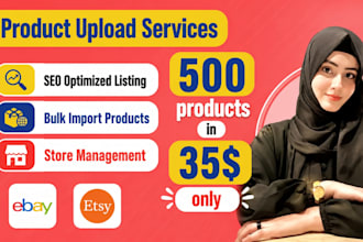 do product listing on ecwid, shopify, woo, etsy