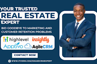 setup agile crm apptivo insightly crm engagebay gohighlevel real estate workflow