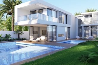 3d exterior and interior design, with high quality rendering, d5 render