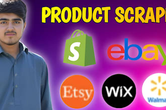 add scrape products edit CSV or import CSV XML files on shopify woocommerce wix
