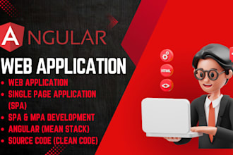 develop responsive angular web apps with rest API integration