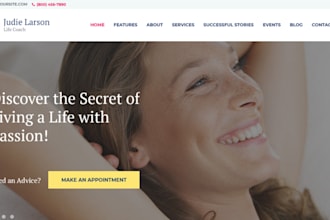 do life coaching website coaching website career website online course website